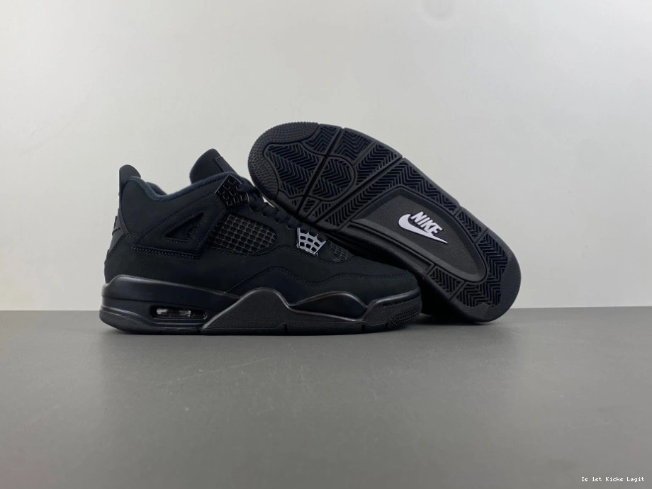 4 (2025) FV5029-010 Cat Retro Jordan Men's Black  1018